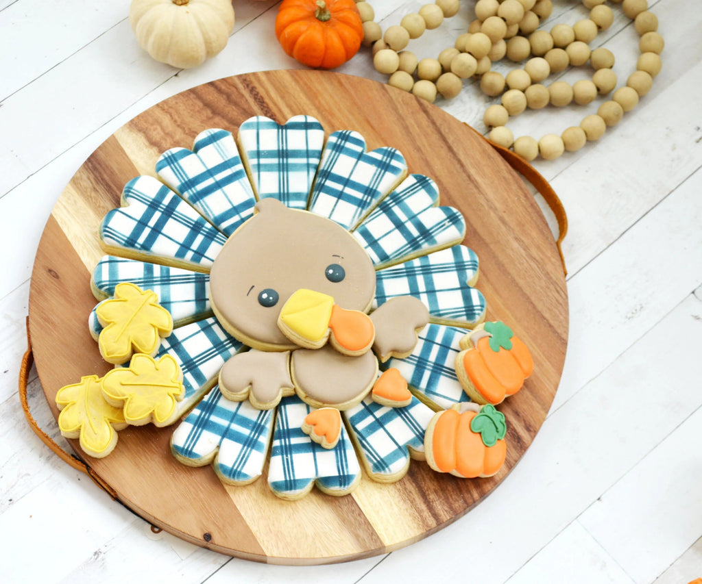 Cookie Cutters - Turkey Platter Set - Cookie Cutter(s) - The Sweet Designs Shoppe - TSDS - - ALL,beverages,Cookie Cutter,Fal,Fall / Thanksgiving,Mini Sets,Nature,Promocode,set,STL,Turkey