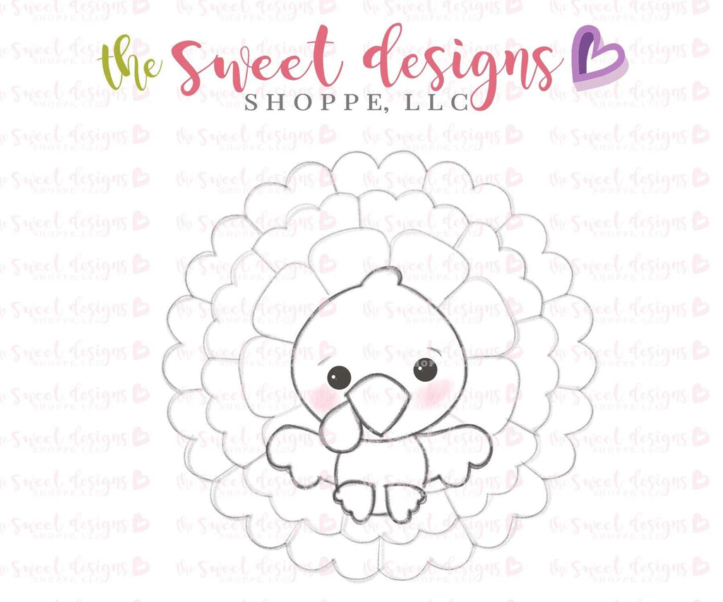 Cookie Cutters - Turkey Platter Set - Cookie Cutter(s) - The Sweet Designs Shoppe - TSDS - - ALL,beverages,Cookie Cutter,Fal,Fall / Thanksgiving,Mini Sets,Nature,Promocode,set,STL,Turkey