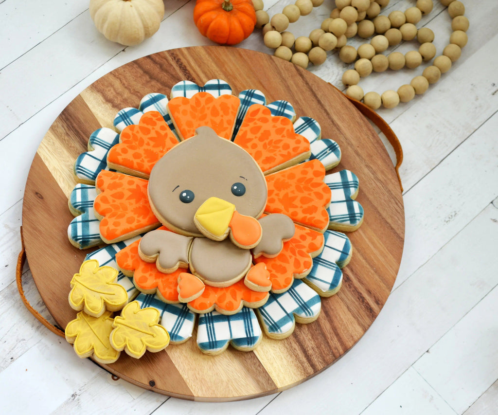 Cookie Cutters - Turkey Platter Set - Cookie Cutter(s) - The Sweet Designs Shoppe - TSDS - - ALL,beverages,Cookie Cutter,Fal,Fall / Thanksgiving,Mini Sets,Nature,Promocode,set,STL,Turkey