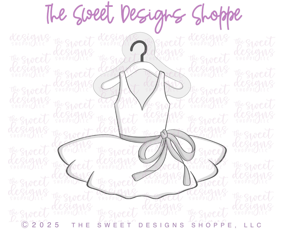 Cookie Cutters - Tutu on Hanger - Cookie Cutter - The Sweet Designs Shoppe - TSDS - - Accesories,Accessories,accessory,ALL,ballet,Clothing / Accessories,Cookie Cutter,dance,Promocode,sports,STL
