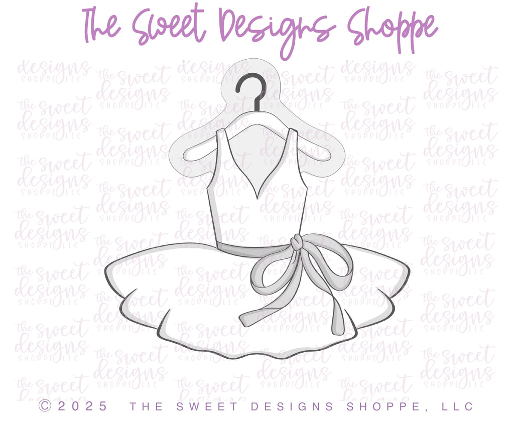 Cookie Cutters - Tutu on Hanger - Cookie Cutter - The Sweet Designs Shoppe - - Accesories,Accessories,accessory,ALL,ballet,Clothing / Accessories,Cookie Cutter,dance,new,Promocode,sports,STL