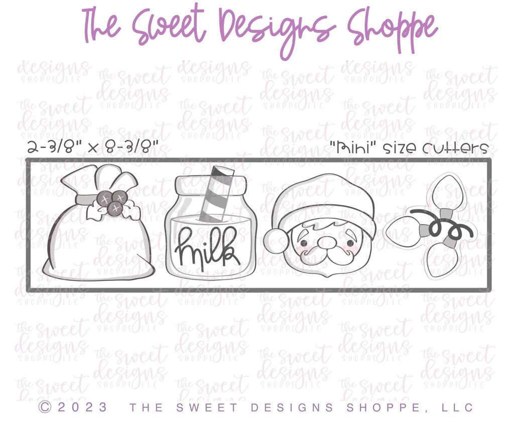 Cookie Cutters - Twinkle lights Mini Set - Set of 4 - Cookie Cutters - The Sweet Designs Shoppe - TSDS - - ALL,Christmas,Christmas / Winter,Cookie Cutter,Mini Sets,Promocode,regular sets,Santa,Santa Claus,Santa Face,set,Winter