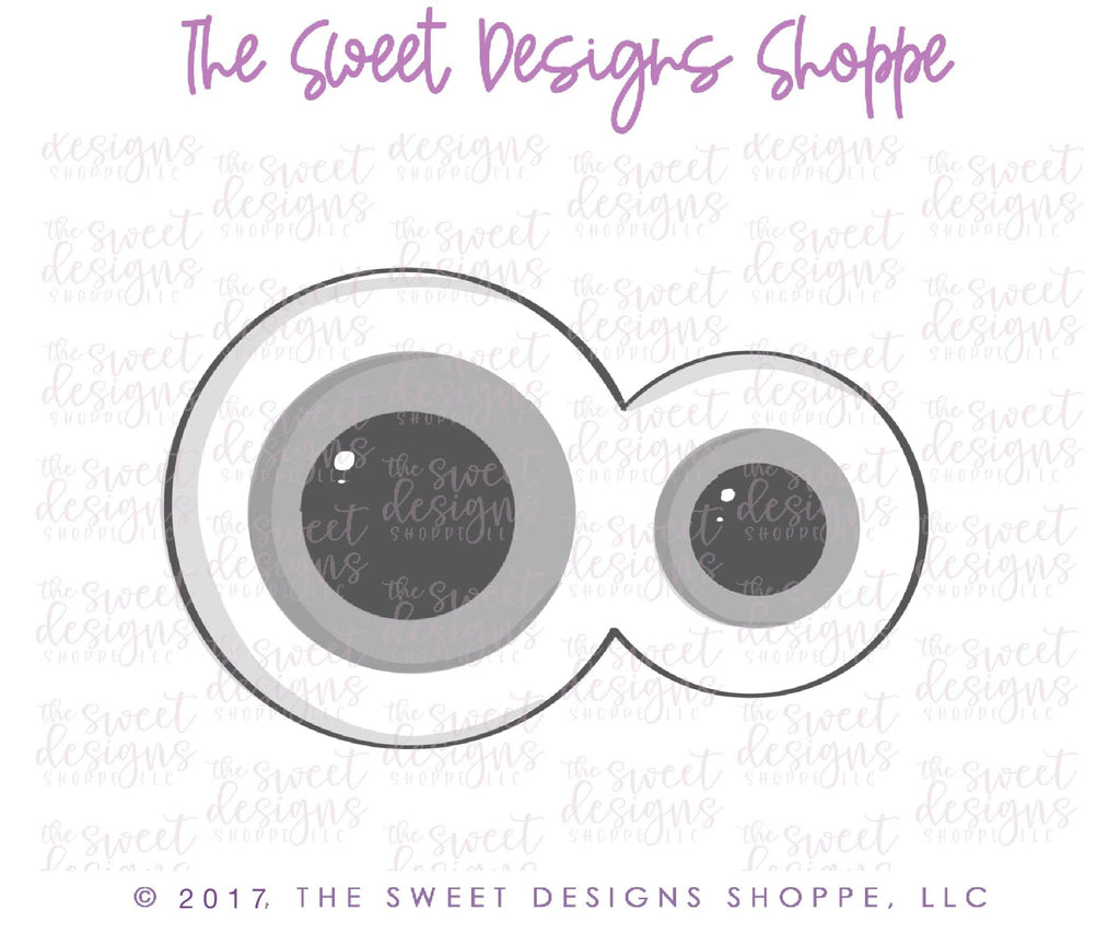 Cookie Cutters - Two Eyeballs V2 - Cookie Cutter - Sweet Designs Shoppe - - ALL, Cookie Cutter, eye, Fall / Halloween, Halloween, Kids / Fantasy, monster, Monsters, Monsters and Zombies, Promocode, trick or treat