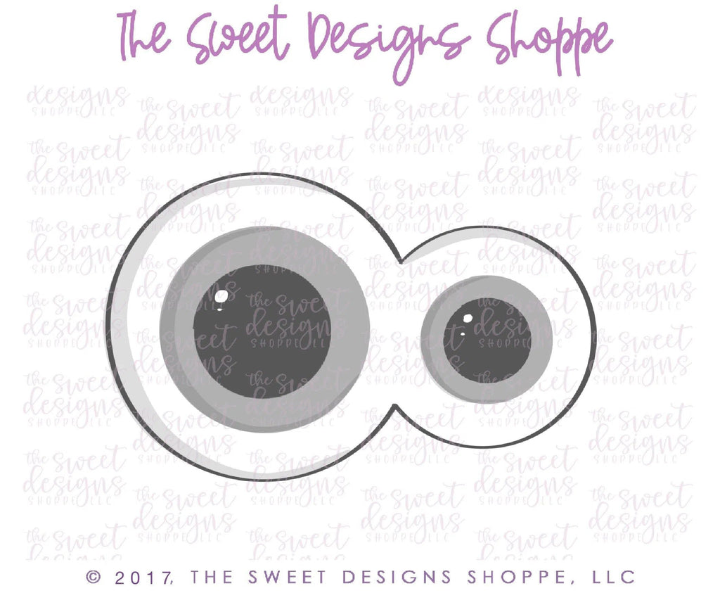 Cookie Cutters - Two Eyeballs V2 - Cookie Cutter - The Sweet Designs Shoppe - - ALL, Cookie Cutter, eye, Fall / Halloween, Halloween, Kids / Fantasy, monster, Monsters, Monsters and Zombies, Promocode, trick or treat