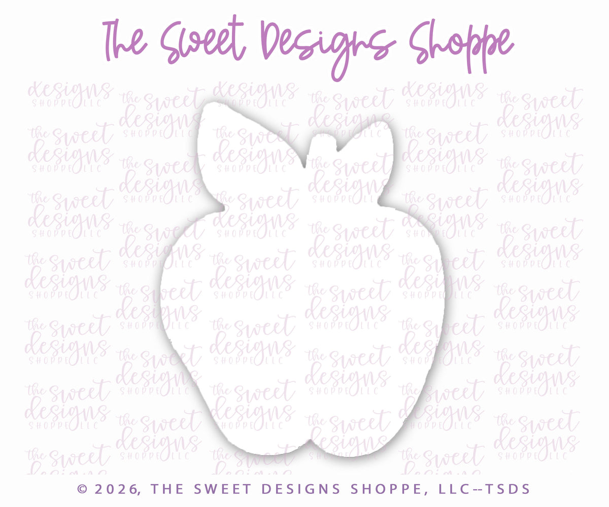 Cookie Cutters - Two Leaf Apple - Cookie Cutter - The Sweet Designs Shoppe - TSDS - - ALL,apple,back to school,Bear Two Piece Stocking Set,BTS,cookie,Cookie Cutter,Food,food fruits and veggies,fruit,fruits,Fruits and Vegetables,Promocode,School,School / Graduation,smart cookie,STL,Sweets,Teacher Appreciation,two leaf apple