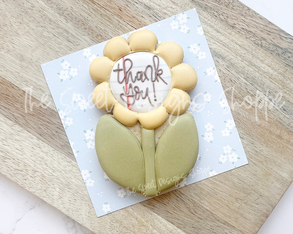 Cookie Cutters - Two Leaves Funky Flower - Cookie Cutter - The Sweet Designs Shoppe - TSDS - - ALL,Cookie Cutter,easter,Easter / Spring,Flower,Flowers,Leaves and Flowers,mother,Mothers Day,nature,Promocode,Teacher,Teacher Appreciation,Trees Leaves and Flowers,Valentine,Valentines,Woodlands Leaves and Flowers