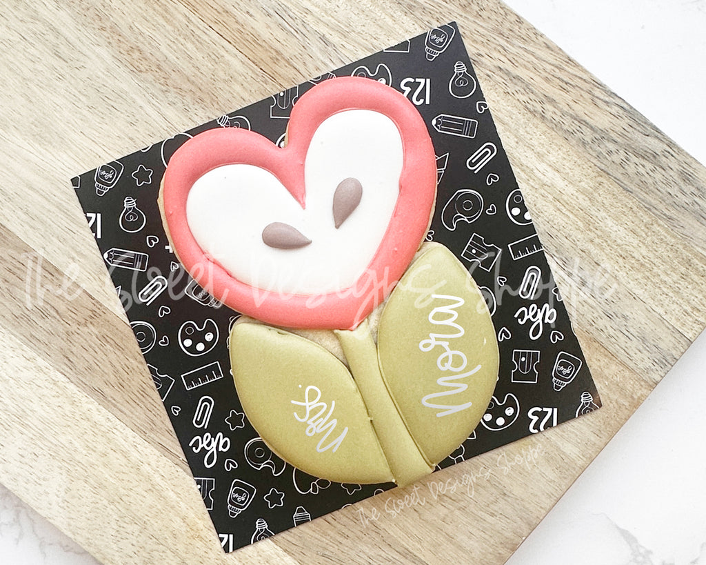 Cookie Cutters - Two Leaves Heart Funky Flower - Cookie Cutter - The Sweet Designs Shoppe - TSDS - - ALL,Cookie Cutter,easter,Easter / Spring,Flower,Flowers,Leaves and Flowers,mother,Mothers Day,nature,Promocode,STL,Teacher,Teacher Appreciation,Trees Leaves and Flowers,Valentine,Valentines,Woodlands Leaves and Flowers