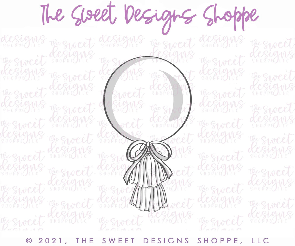Cookie Cutters - Two Tassel Balloon - Cookie Cutter - The Sweet Designs Shoppe - TSDS - - ALL,Birthday,Cookie Cutter,Party,Promocode,STL
