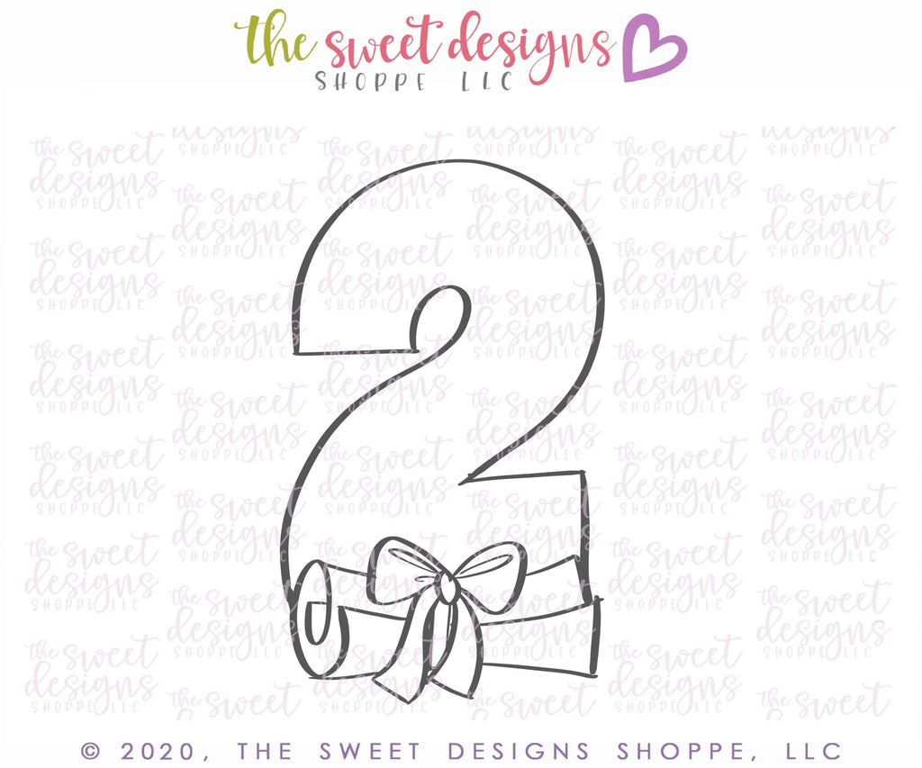 Cookie Cutters - Two with Diploma - Cookie Cutter - The Sweet Designs Shoppe - TSDS - - 050320,ALL,Cookie Cutter,Grad,Graduation,graduations,handlettering,letter,Lettering,Letters,letters and numbers,number,numbers,PLAQUES HANDLETTERING,Promocode,School / Graduation