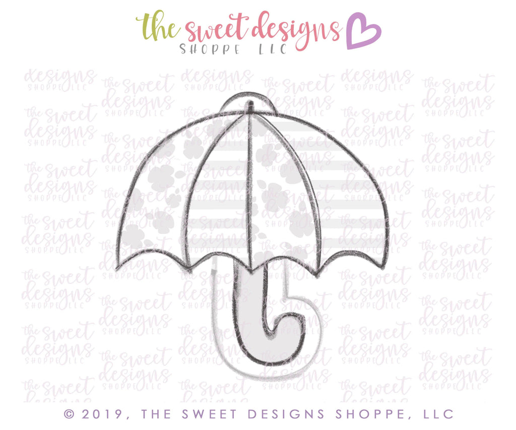 Cookie Cutters - Umbrella - Cookie Cutter - The Sweet Designs Shoppe - - 2019, ALL, baby shower, Cookie Cutter, Misc, Miscellaneous, Promocode, survivor, umbrella