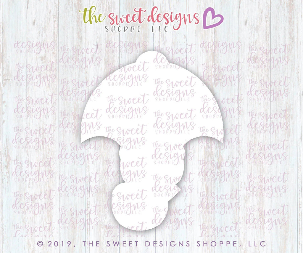 Cookie Cutters - Umbrella with Bow - Cookie Cutter - The Sweet Designs Shoppe - - 2019, ALL, baby shower, Cookie Cutter, Misc, Miscellaneous, Promocode, umbrella