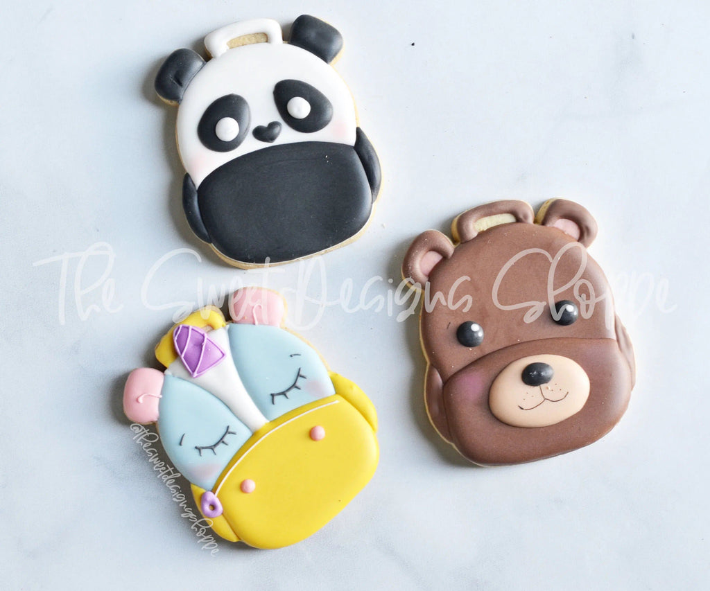 Cookie Cutters - Unicorn Backpack (Panda , Bear) - Cookie Cutter - The Sweet Designs Shoppe - TSDS - - Accesories,Accessories,ALL,Animal,Animals,Animals and Insects,back to school,Clothing / Accessories,Cookie Cutter,Grad,graduations,owl,Promocode,School,School / Graduation,School Bus