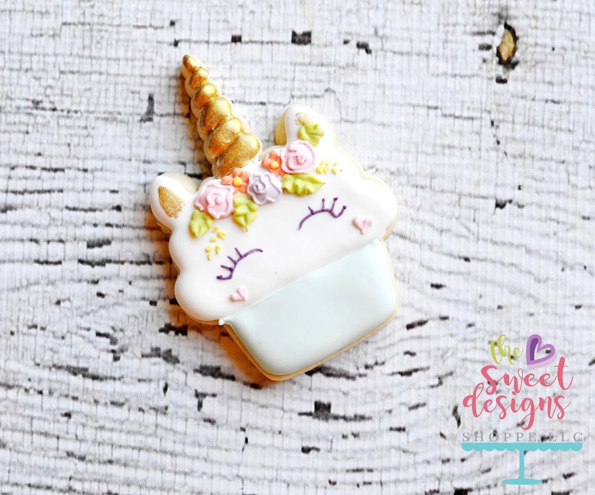 Cookie Cutters - Unicorn Cupcake v2- Cookie Cutter - The Sweet Designs Shoppe - TSDS - - ALL,Birthday,Cookie Cutter,fantasy,Food,Food & Beverages,Kids / Fantasy,Miscelaneous,Promocode,STL,Sweet,v2,Valentines