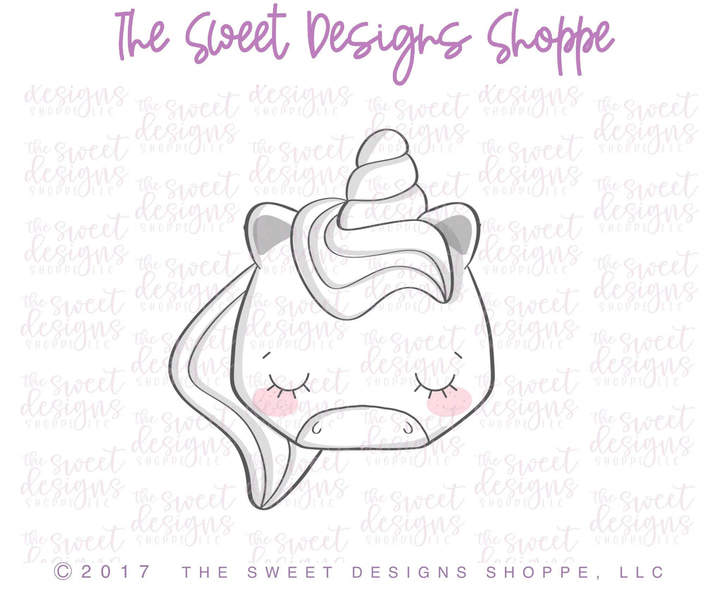 Cookie Cutters - Unicorn Face 2019 - Cookie Cutter - The Sweet Designs Shoppe - - ALL, Animal, Birthday, Cookie Cutter, fantasy, Kids / Fantasy, Miscelaneous, Promocode, Sweet, Valentines