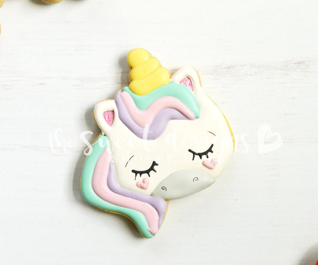 Cookie Cutters - Unicorn Face 2019 - Cookie Cutter - The Sweet Designs Shoppe - - ALL, Animal, Birthday, Cookie Cutter, fantasy, Kids / Fantasy, Miscelaneous, Promocode, Sweet, Valentines