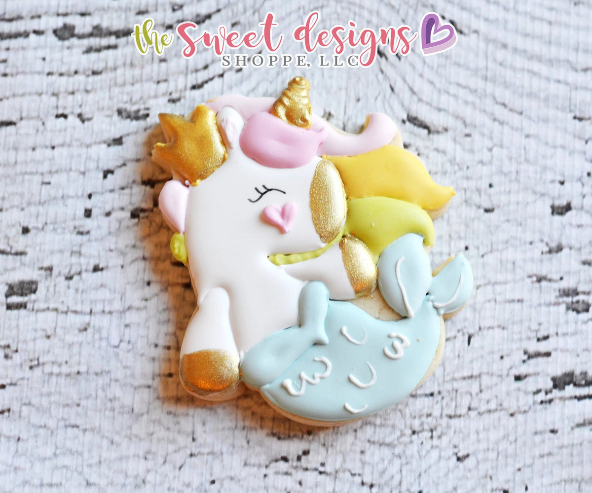 Cookie Cutters - Unicorn Mermaid - Cookie Cutter - The Sweet Designs Shoppe - TSDS - - ALL,Cookie Cutter,Fantasy,Kids / Fantasy,Promocode,STL,summer,under the sea,Valentines