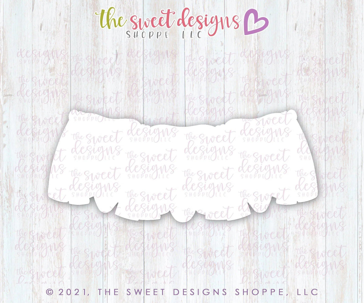 Cookie Cutters - USA Bunting - Plaque - Cookie Cutter - The Sweet Designs Shoppe - TSDS - - 4th,4th july,4th of July,ALL,BasicShapes,Birthday,Bunting,Cookie Cutter,Misc,Miscelaneous,Miscellaneous,MOM,Mom Plaque,mother,Mothers Day,patriotic,Patriotric,Plaque,Plaques,PLAQUES HANDLETTERING,Promocode,STL,USA