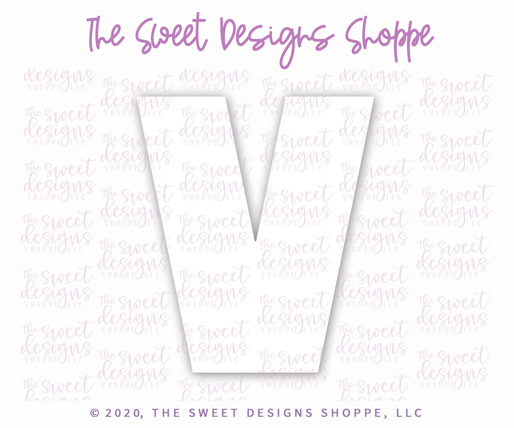 Cookie Cutters - V in LOVE - Cookie Cutter - The Sweet Designs Shoppe - TSDS - - ALL,Cookie Cutter,Lettering,Letters,letters and numbers,Promocode,text,valentines,Wedding