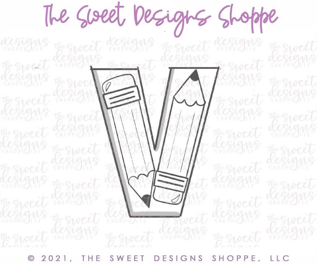 Cookie Cutters - V in LOVE - Cookie Cutter - The Sweet Designs Shoppe - TSDS - - ALL,Cookie Cutter,Lettering,Letters,letters and numbers,Promocode,text,valentines,Wedding