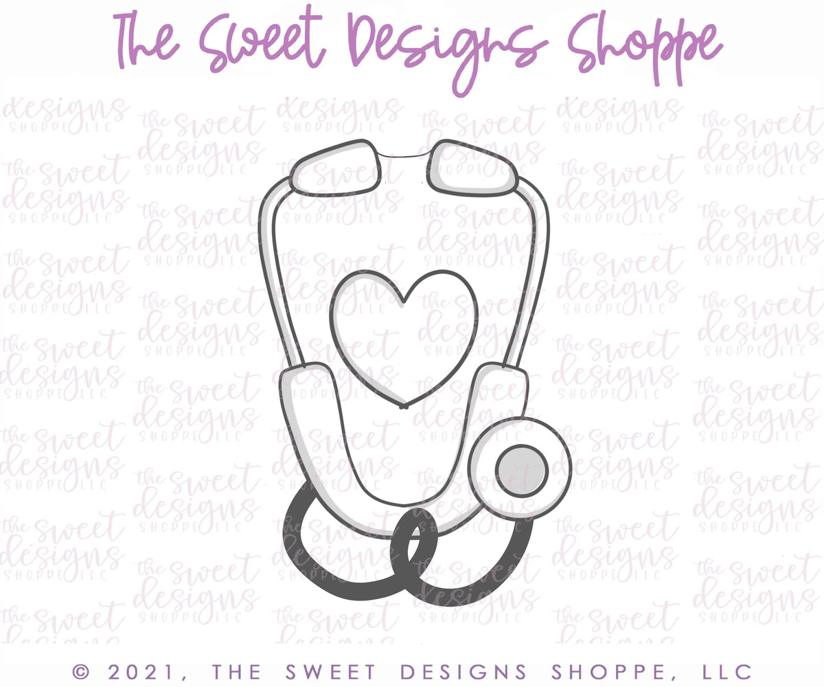 Cookie Cutters - V-Stethoscope - Cookie Cutter - The Sweet Designs Shoppe - TSDS - - ALL,Cookie Cutter,Doctor,MEDICAL,MEDICINE,NURSE,NURSE APPRECIATION,Promocode