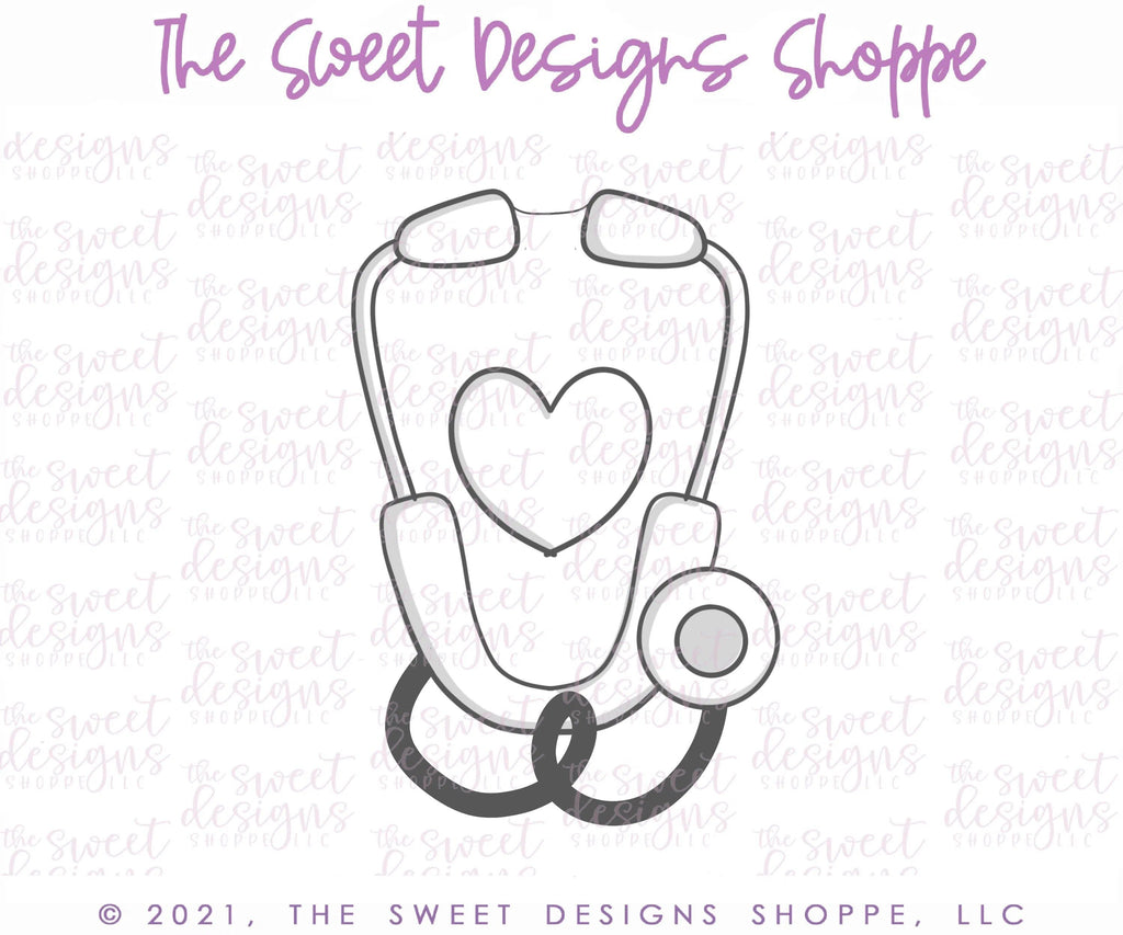 Cookie Cutters - V-Stethoscope - Cookie Cutter - The Sweet Designs Shoppe - TSDS - - ALL,Cookie Cutter,Doctor,MEDICAL,MEDICINE,NURSE,NURSE APPRECIATION,Promocode