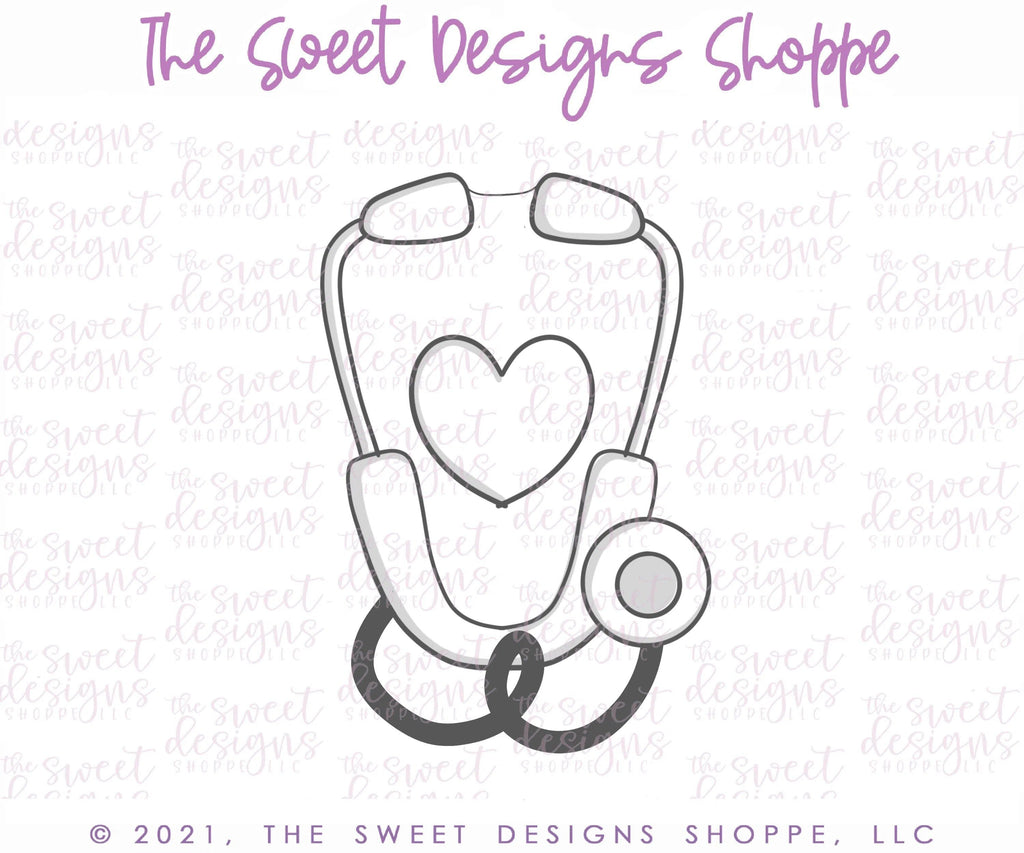 Cookie Cutters - V-Stethoscope - Cookie Cutter - The Sweet Designs Shoppe - - ALL, Cookie Cutter, Doctor, MEDICAL, MEDICINE, NURSE, NURSE APPRECIATION, Promocode