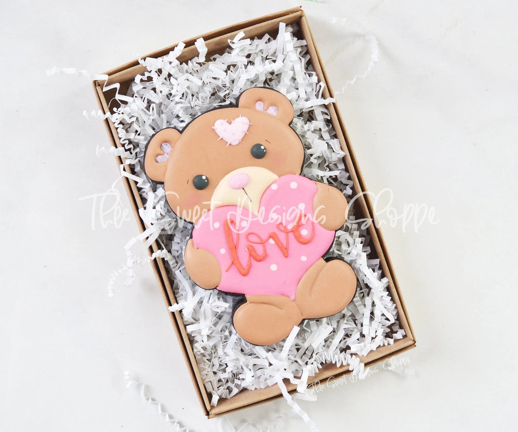 Cookie Cutters - Valentines Bear - Cookie Cutter - The Sweet Designs Shoppe - - ALL, Animal, Cookie Cutter, Promocode, toy, Valentine, Valentines, valentines collection 2018