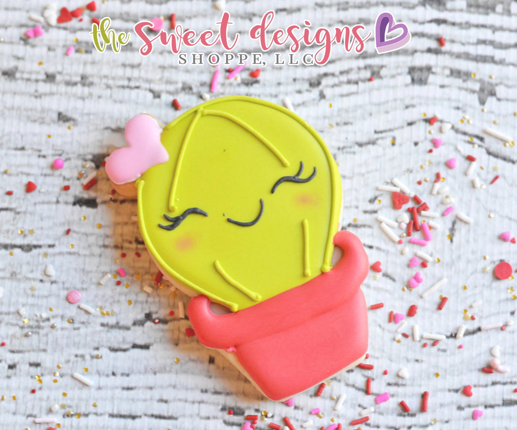 Cookie Cutters - Valentines Cactus (2018) - Cookie Cutter - The Sweet Designs Shoppe - TSDS - - ALL,Cactus,Cookie Cutter,Heart,Hearts,Leaves and Flowers,Mexico,Mothers Day,nature,Plant,Plants,Promocode,Trees Leaves and Flowers,Valentines