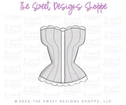 Cookie Cutters - Valentines Corset - Cookie Cutter - The Sweet Designs Shoppe - TSDS - - ALL,Bachelorette,Bridal Shower,Bride,Clothing / Accessories,Cookie Cutter,Fashion,Promocode,STL,valentine,valentines,Wedding,Wedding Favors