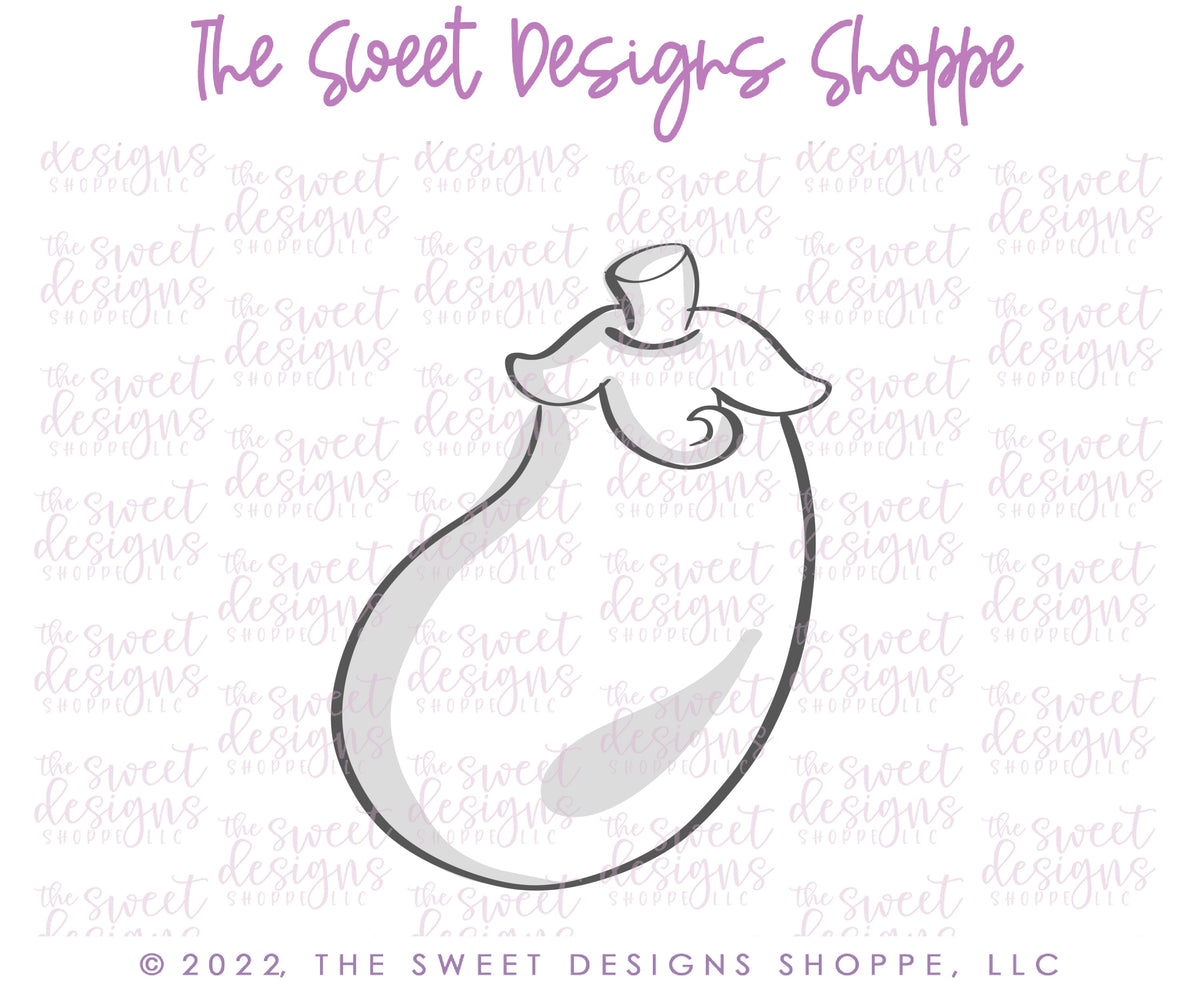 Cookie Cutters - Valentines Eggplant & Peach Cookie Cutters Set - 2 Piece Set - Cookie Cutters - The Sweet Designs Shoppe - TSDS - - ALL,Cookie Cutter,emoji,fruit,fruits,Fruits and Vegetables,Lady Milk Stache,Lady MilkStache,LadyMilkStache,Love,Mini Set,Mini Sets,Promocode,regular sets,set,sets,STL,valentines