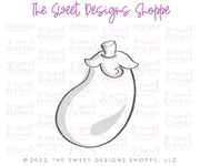 Cookie Cutters - Valentines Eggplant & Peach Cookie Cutters Set - 2 Piece Set - Cookie Cutters - The Sweet Designs Shoppe - TSDS - - ALL,Cookie Cutter,emoji,fruit,fruits,Fruits and Vegetables,Lady Milk Stache,Lady MilkStache,LadyMilkStache,Love,Mini Set,Mini Sets,Promocode,regular sets,set,sets,STL,valentines