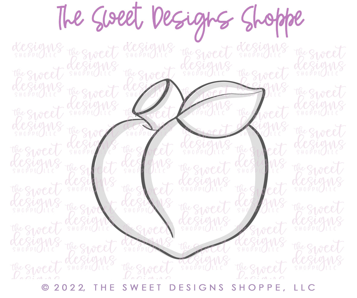 Cookie Cutters - Valentines Eggplant & Peach Cookie Cutters Set - 2 Piece Set - Cookie Cutters - The Sweet Designs Shoppe - TSDS - - ALL,Cookie Cutter,emoji,fruit,fruits,Fruits and Vegetables,Lady Milk Stache,Lady MilkStache,LadyMilkStache,Love,Mini Set,Mini Sets,Promocode,regular sets,set,sets,STL,valentines