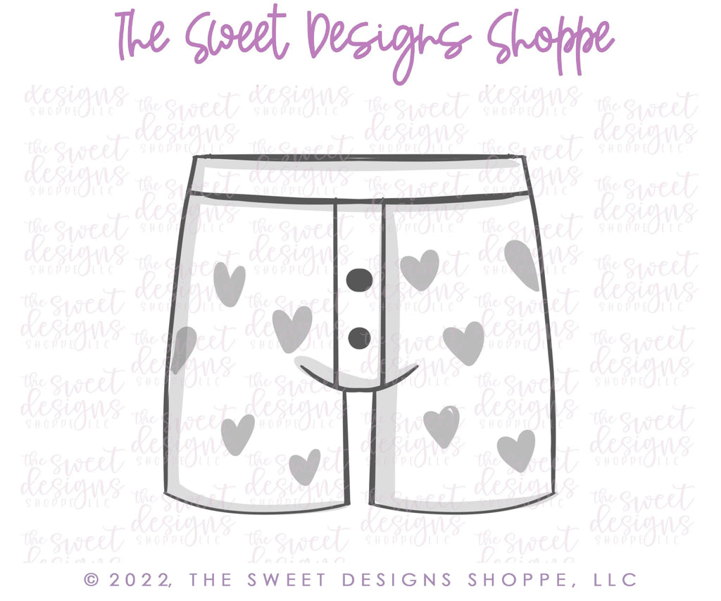 Cookie Cutters - Valentines Heart Boxers- Cookie Cutter - Sweet Designs Shoppe - - ALL, Clothing / Accessories, Cookie Cutter, Fashion, Promocode, valentine, valentines, Wedding