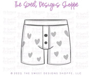 Cookie Cutters - Valentines Heart Boxers- Cookie Cutter - The Sweet Designs Shoppe - TSDS - - ALL,Clothing / Accessories,Cookie Cutter,Fashion,Promocode,STL,valentine,valentines,Wedding,Wedding Favors