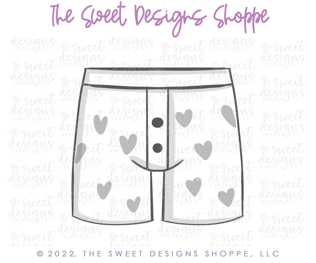 Cookie Cutters - Valentines Heart Boxers- Cookie Cutter - The Sweet Designs Shoppe - - ALL, Clothing / Accessories, Cookie Cutter, Fashion, Promocode, valentine, valentines, Wedding