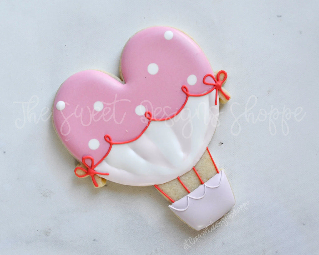 Cookie Cutters - Valentines Hot Air Balloon - Cookie Cutter - Sweet Designs Shoppe - - ALL, Cookie Cutter, easter, Easter / Spring, Promocode, valentine, valentines