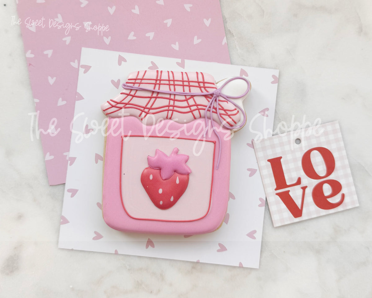 Cookie Cutters - Valentines Jam - Cookie Cutter - The Sweet Designs Shoppe - TSDS - - ALL,Cookie Cutter,Food,jar,Love,mason jar,Promocode,STL,valenteine,valentine,Valentine's,Valentines 2026