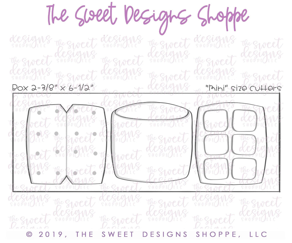 Cookie Cutters - Valentines Mini Love S'more - Set of 5 Cookie Cutters - The Sweet Designs Shoppe - TSDS - - ALL,Cookie Cutter,Love,Mini Sets,Promocode,set,SetValentines004,STL,Valentines