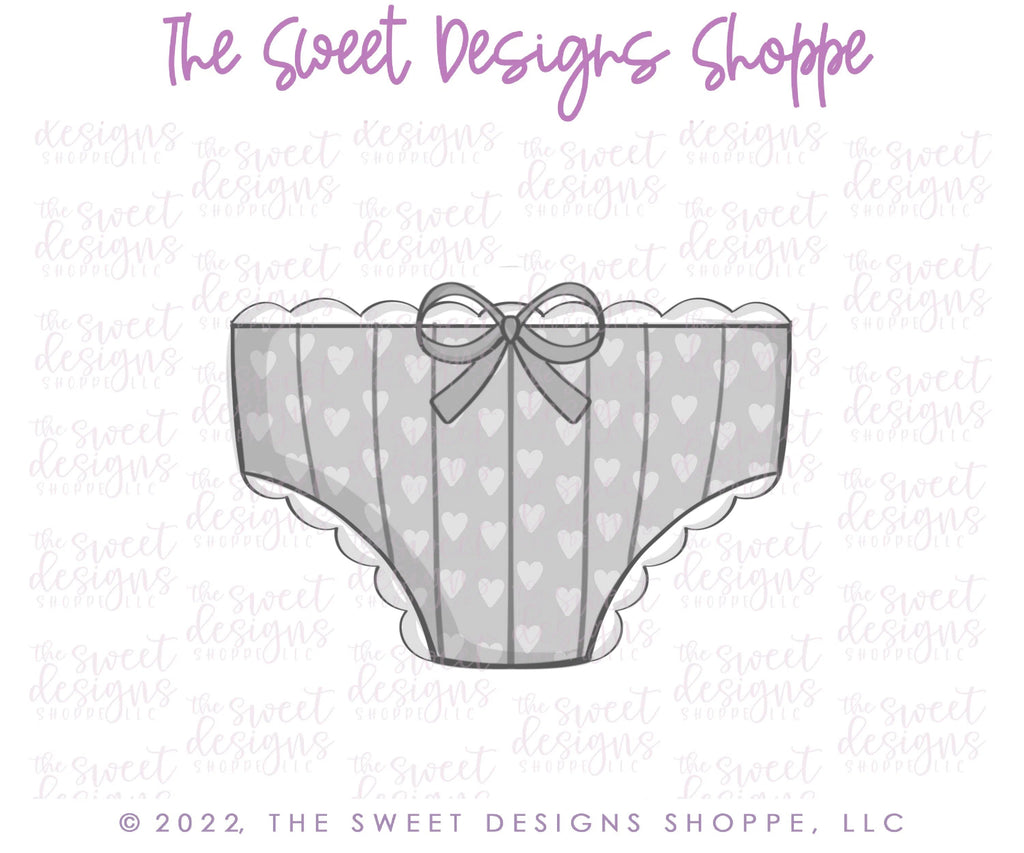 Cookie Cutters - Valentines Panties - Cookie Cutter - Sweet Designs Shoppe - - ALL, Bachelorette, Bridal Shower, Bride, Clothing / Accessories, Cookie Cutter, Fashion, Promocode, valentine, valentines, Wedding