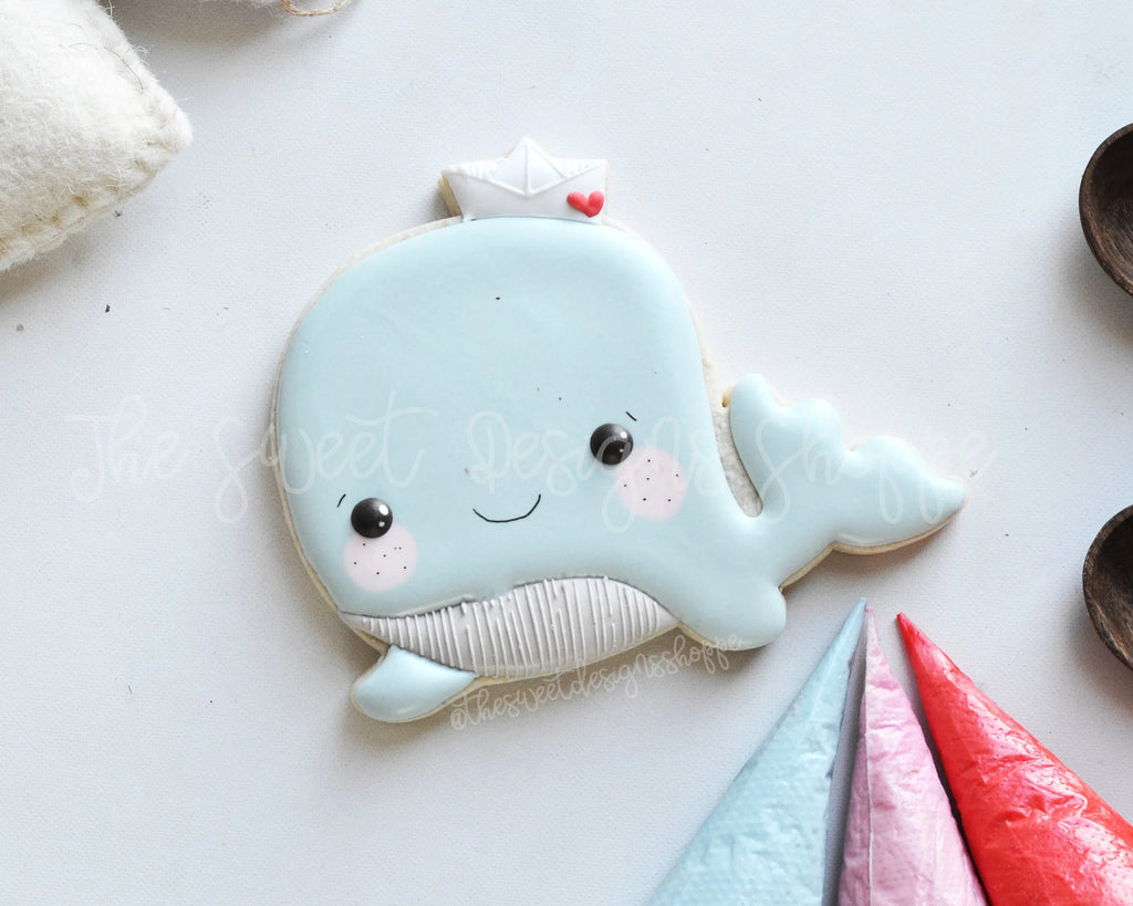 Cookie Cutters - Valentines Whale - Cookie Cutter - Sweet Designs Shoppe - - ALL, Animal, Animals, Animals and Insects, Cookie Cutter, Promocode, Summer, under the sea, valentine, valentines, Winter