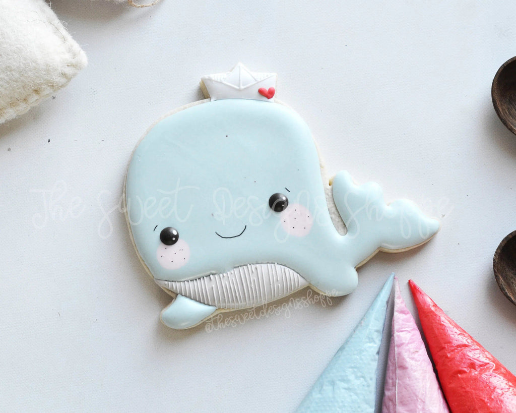 Cookie Cutters - Valentines Whale - Cookie Cutter - The Sweet Designs Shoppe - - ALL, Animal, Animals, Animals and Insects, Cookie Cutter, Promocode, Summer, under the sea, valentine, valentines, Winter