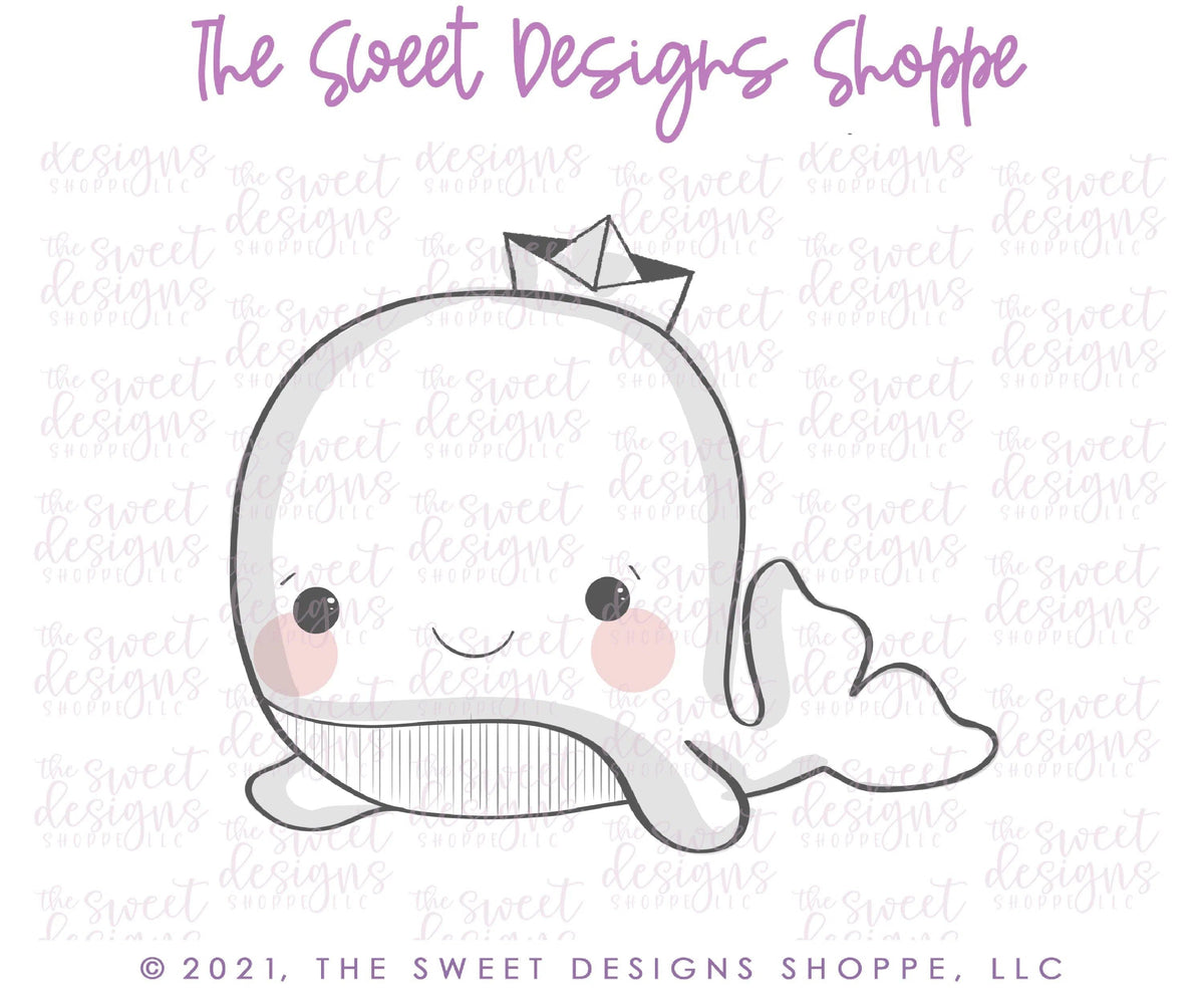 Cookie Cutters - Valentines Whale - Cookie Cutter - The Sweet Designs Shoppe - TSDS - - ALL,Animal,Animals,Animals and Insects,Cookie Cutter,nautica,Promocode,STL,Summer,under the sea,valentine,valentines,Winter