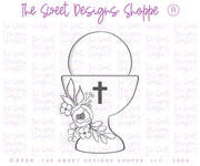 Cookie Cutters - Victoria's Communion Set - Set of 8 - Cookie Cutters & Color Palette (PDF) - The Sweet Designs Shoppe - TSDS - - ALL,Baptism,bible,Christ,Christening,Color palette,Cookie Cutter,cross,dove,First Communion,Promocode,regular sets,Religious,set,STL