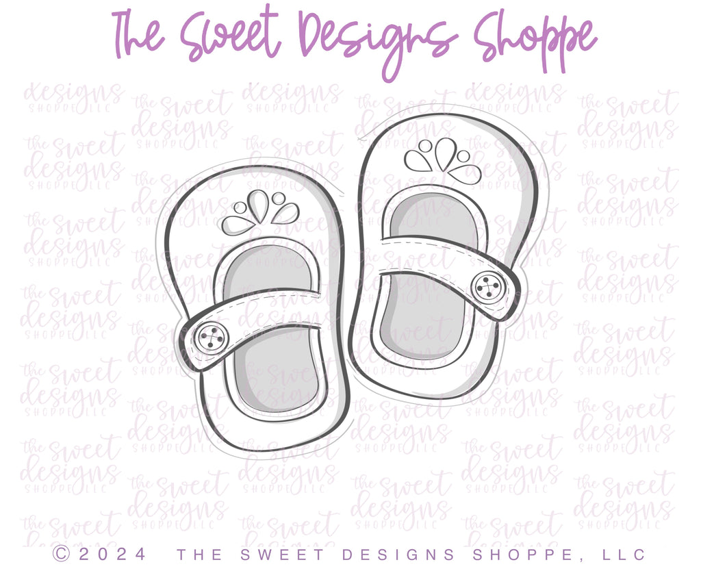 Cookie Cutters - Vintage Baby Shoes - Cookie Cutter - The Sweet Designs Shoppe - TSDS - - ALL,Baby,Baby / Kids,Baby Boy,baby girl,baby shower,baby toys,babyshower,Cookie Cutter,Promocode,STL