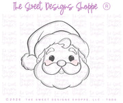 Cookie Cutters - Vintage Chubby Santa Face - Cookie Cutter - The Sweet Designs Shoppe - TSDS - - ALL,Christmas,Christmas / Winter,christmas 2026,Cookie Cutter,Food,new,Promocode,Santa Face,STL,Vintage Chubby Santa Face,Vintage Santa