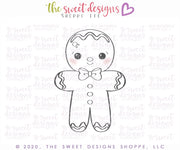 Cookie Cutters - Vintage Ginger Boy - Cookie Cutter - The Sweet Designs Shoppe - TSDS - - ALL,Christmas,Christmas / Winter,Christmas Cookies,Cookie Cutter,Ginger boy,Ginger bread,Ginger girl,gingerbread,Promocode,STL