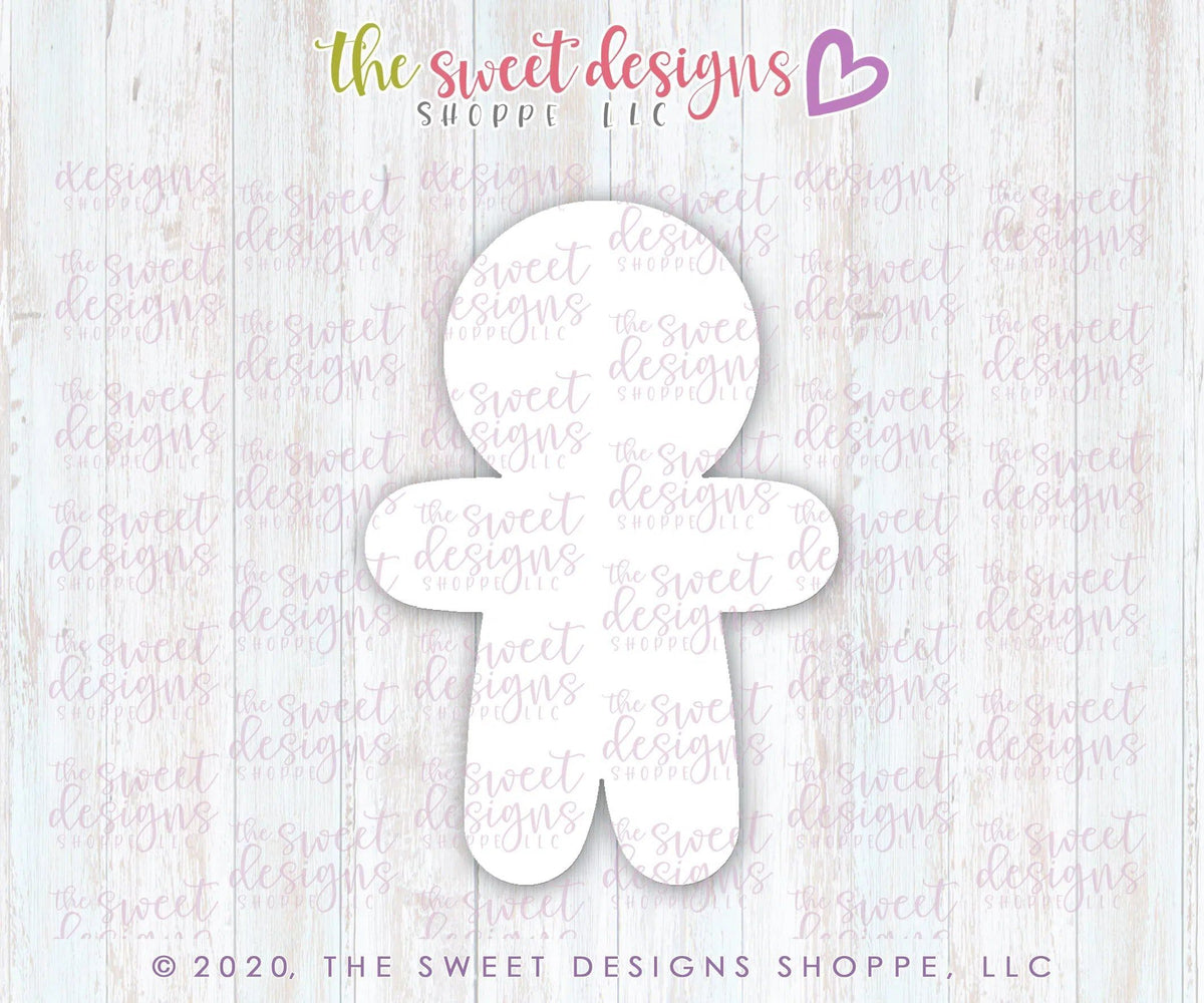 Cookie Cutters - Vintage Ginger Boy - Cookie Cutter - The Sweet Designs Shoppe - TSDS - - ALL,Christmas,Christmas / Winter,Christmas Cookies,Cookie Cutter,Ginger boy,Ginger bread,Ginger girl,gingerbread,Promocode,STL