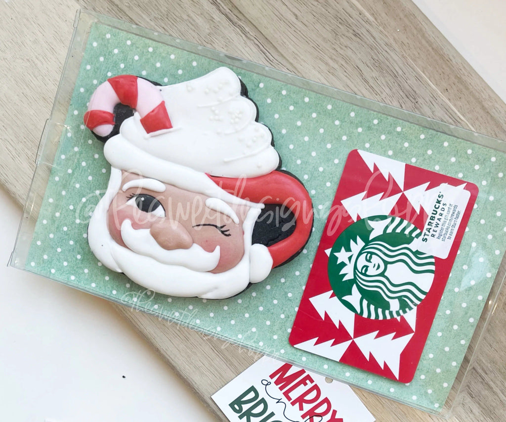 Cookie Cutters - Vintage Mug with Candy Cane - Cookie Cutter - The Sweet Designs Shoppe - TSDS - - ALL,Christmas,Christmas / Winter,Christmas Cookies,Cookie Cutter,Food & Beverages,Food and Beverage,mug,mugs,Promocode,Santa,Santa Claus,Santa Face