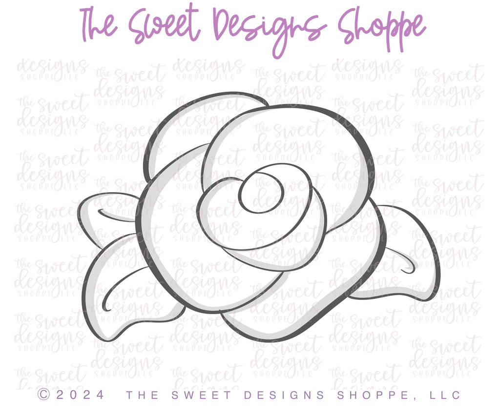 Cookie Cutters - Vintage Rose - Cookie Cutter - The Sweet Designs Shoppe - TSDS - - ALL,Cookie Cutter,Flower,Flowers,Nature,Promocode,STL,valentine,Valentines,valentines flowers,VIntage flower,vintage rose