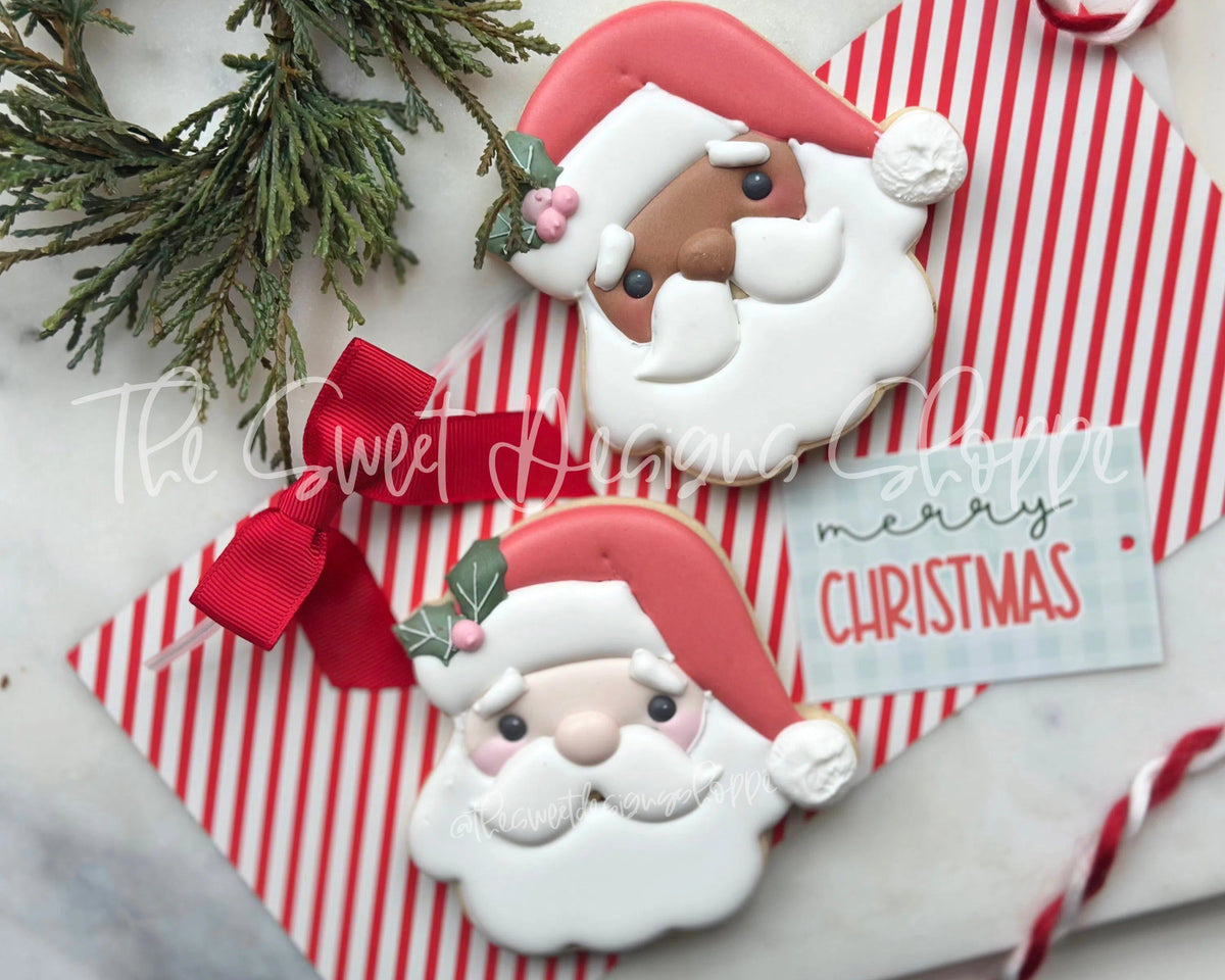 Cookie Cutters - Vintage Santa Face - Cookie Cutter - The Sweet Designs Shoppe - TSDS - - ALL,Christmas,Christmas / Winter,Christmas Cookies,Cookie Cutter,cookies for Santa,Promocode,Santa,Santa Claus,Santa Face,STL